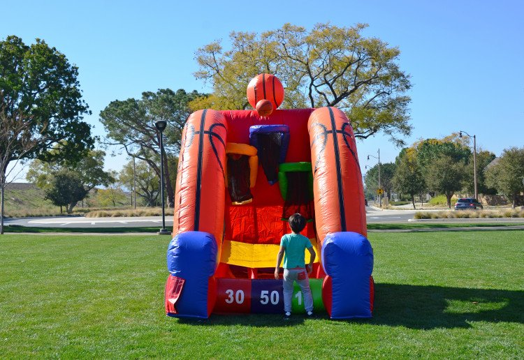 Inflatable Basketball Challenge