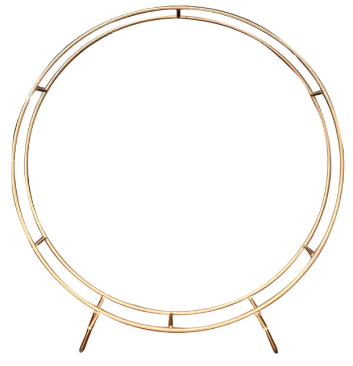 Gold Double Ring Backdrop Stand