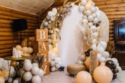 Baby20Shower2020Two20Panel20Chiara20Arch20w20Balloons20Rustic 1705374538 Baby Shower Custom Two Panel Chiara Arch Backdrop Display