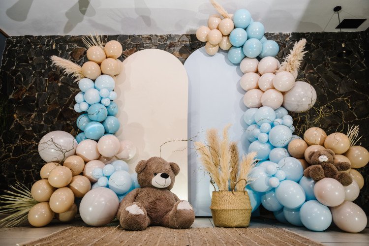 Baby Shower Custom Two Panel Chiara Arch Backdrop Display