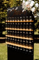 Champagne Backdrop Wall Event Prop