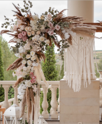 Boho20Chic20XL20Floral20Arrangement 1695932097 Boho Chic Wood Wedding Arch Wood Wedding Arch/Backdrop Stand