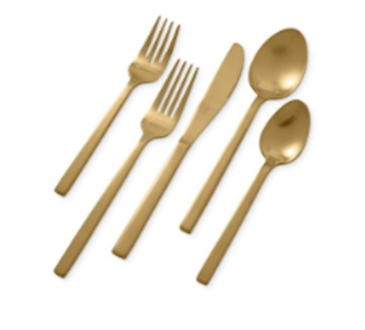 Gold Flatware Add-on ~ Desert Spoon Accessory For Table