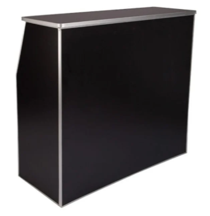 4' Black Portable Bar ~ Catering/Bar Equipment 4' Black Portable Bar ~ Catering/Bar Equipment
