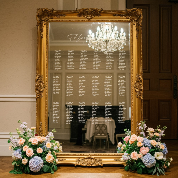 Mirror Seating Chart Event Prop
