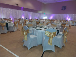 White Spandex Chair Covers For Banquet Chairs Table Linens