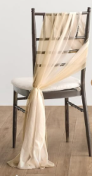 Chiffon Two-Toned Chair Sash Chairs