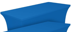 6' Rectangle ~ Deep Blue Spandex Table Linens