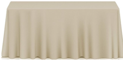 6' Rectangle ~ 90x132 Ivory Table Linens